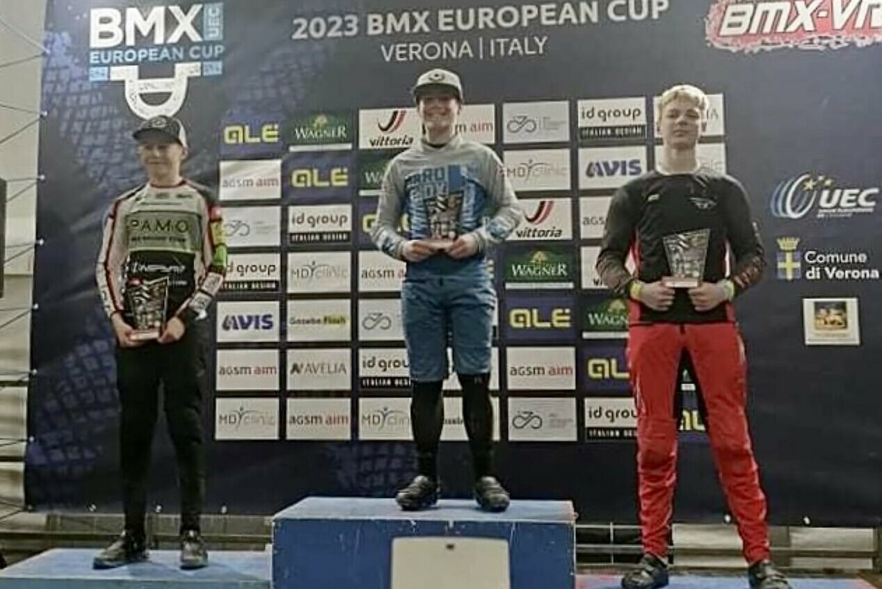 V. Šatas – vincitore della prima tappa della BMX European Cup